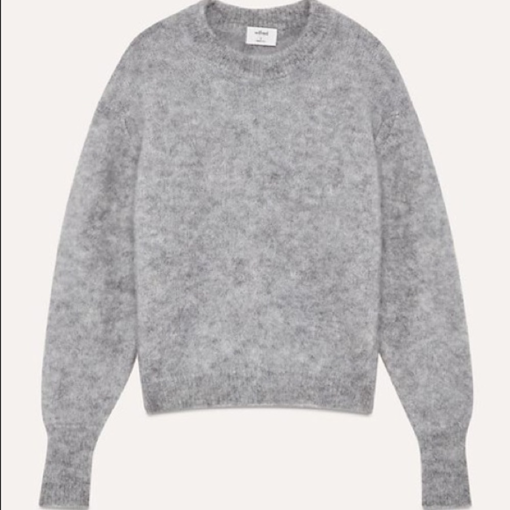 Aritzia Wilfred Serment sweater in gray.